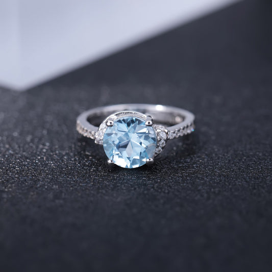 Sky Blue Topaz S925 Ring