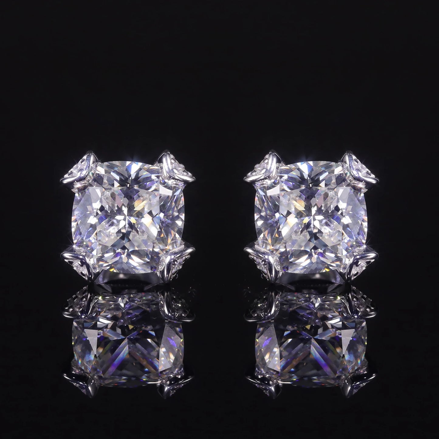 925 Sterling Silver Diamond-fire CZ Stud Earrings | Choosen Jewelry