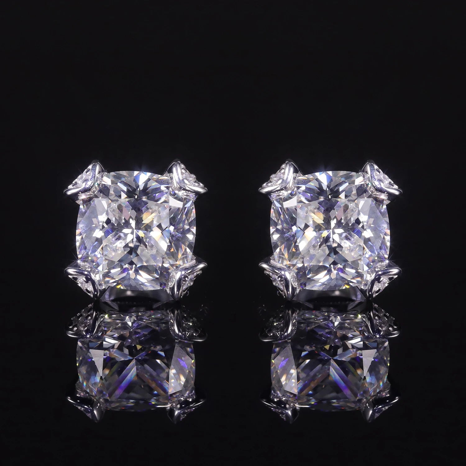 925 Sterling Silver Diamond-fire CZ Stud Earrings | Choosen Jewelry