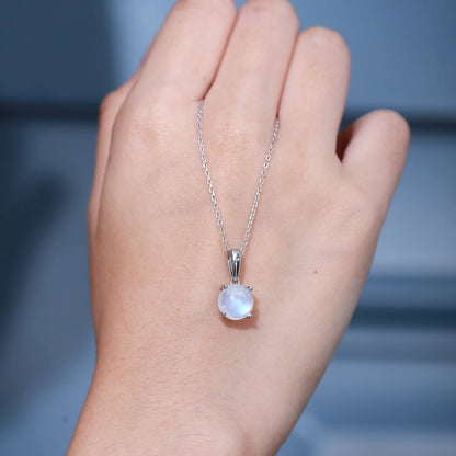 June Birthstone Moonstone Pendant Necklace | 925 Sterling Silver | Choosen Jewelry