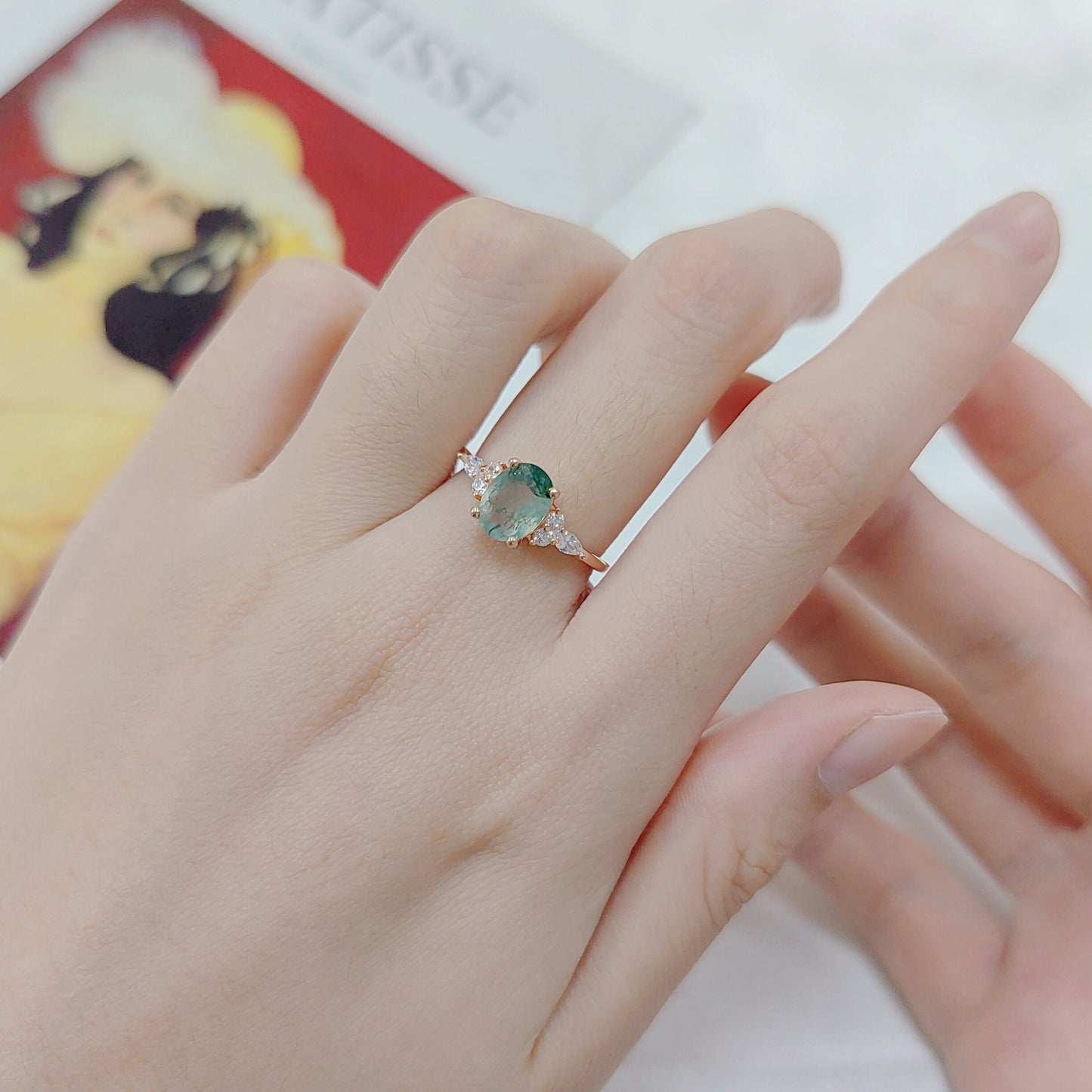 gemstone cluster ring