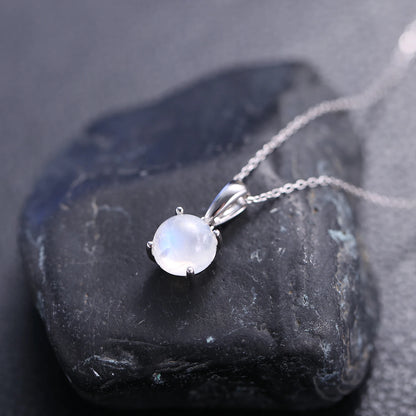 June Birthstone Moonstone Pendant Necklace | 925 Sterling Silver | Choosen Jewelry