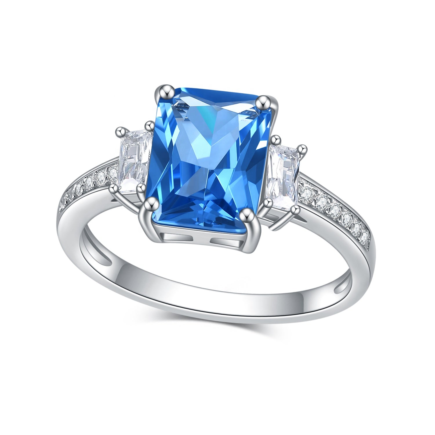 Lab Sapphire Ring