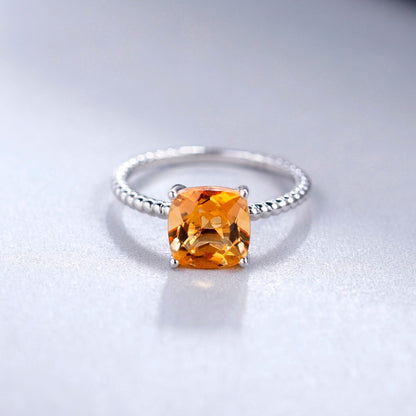 citrine engagement ring