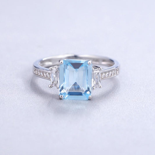 Sky Blue Topaz Ring